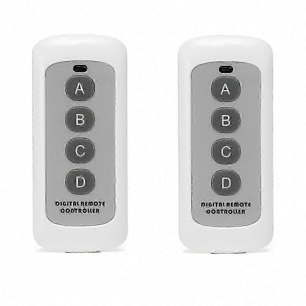 433MHz Wireless RF Remote Control White 4-Button EV1527 Learning Code Remote