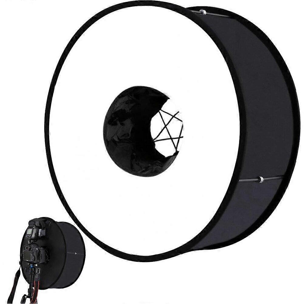 Flash Diffuser Softbox Light Modifier 45cm Foldable Ring Softbox for Universal Speedlight Even Lighting