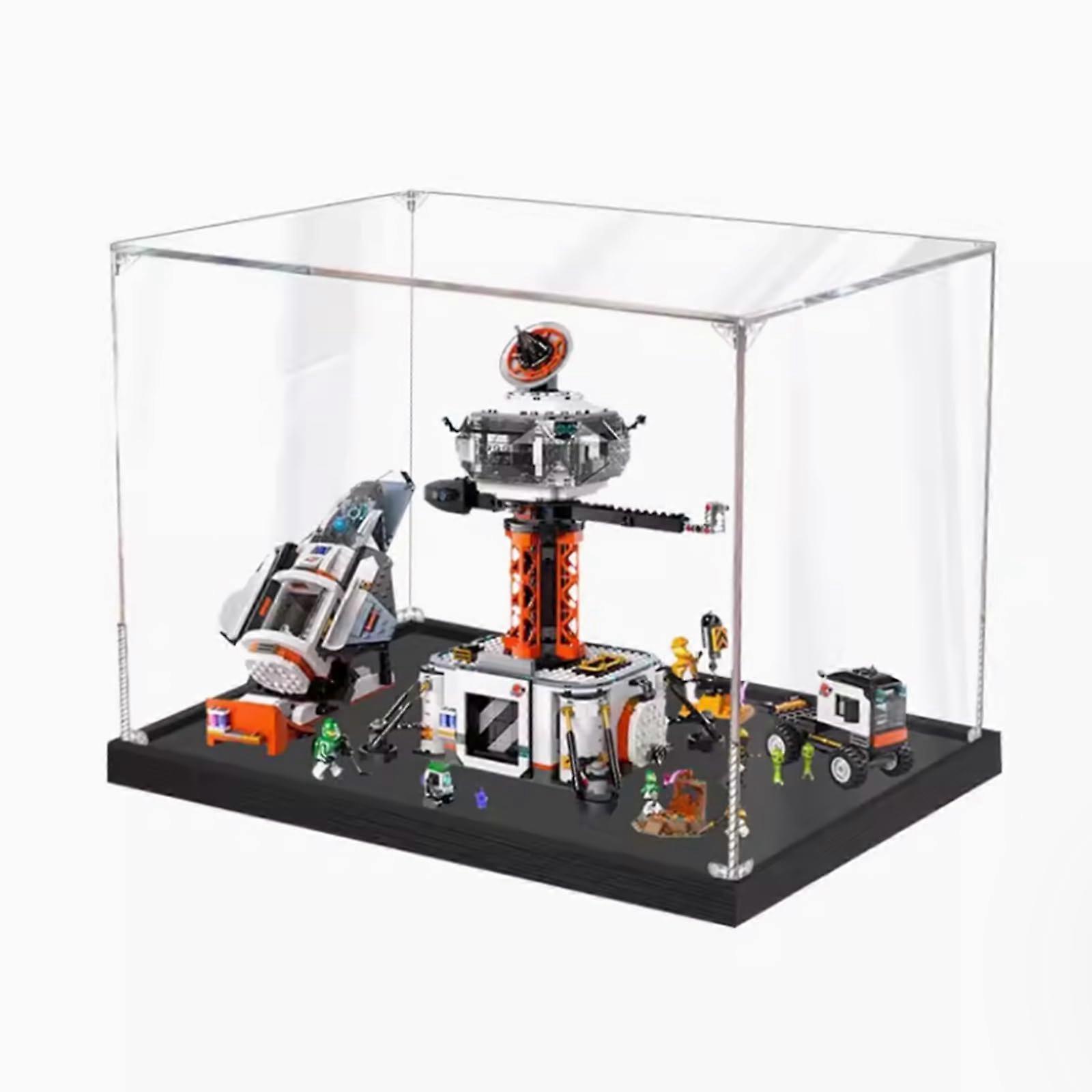 Acrylic Display Case for  60434 Space Rocket Launch Station DustProof Clear Showcase