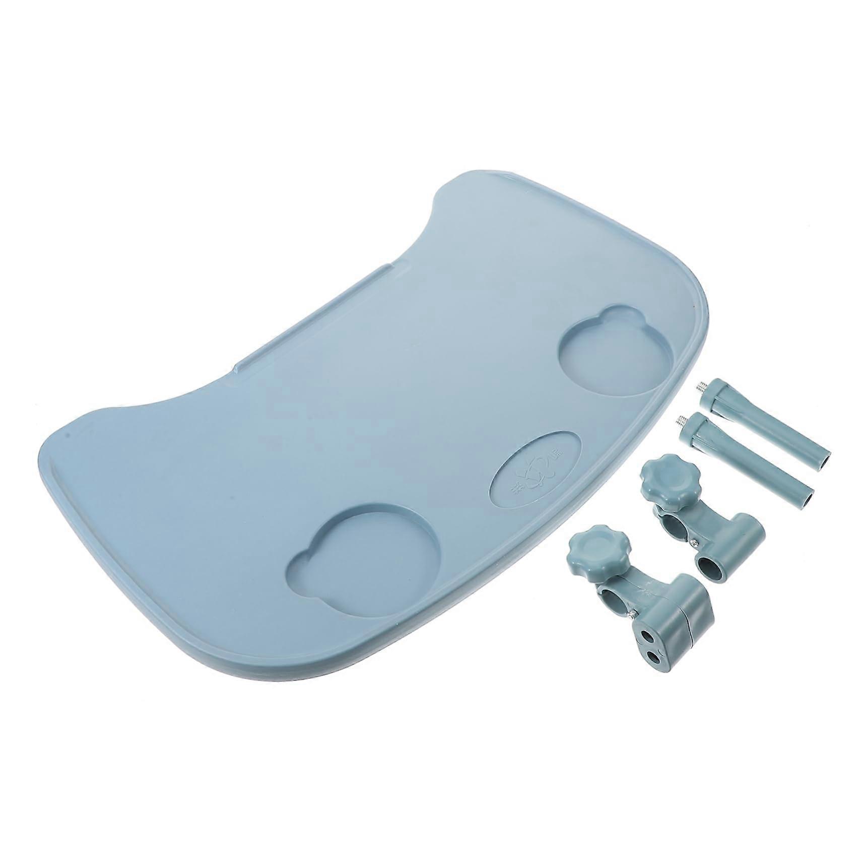 Wheelchair Dining Tray with Builtin Cup Holder, Removable Table, Durable Board for Elderly