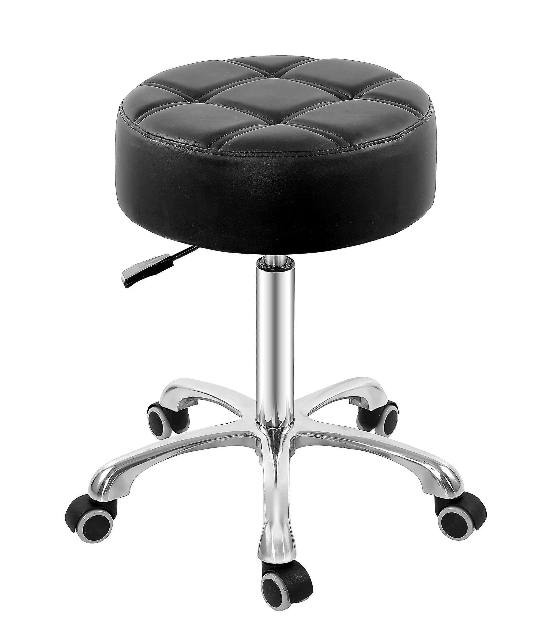 Rolling Swivel Stool with Extra Thick Cushion and Hydraulic Height for Salon, Studio, , Kitchen