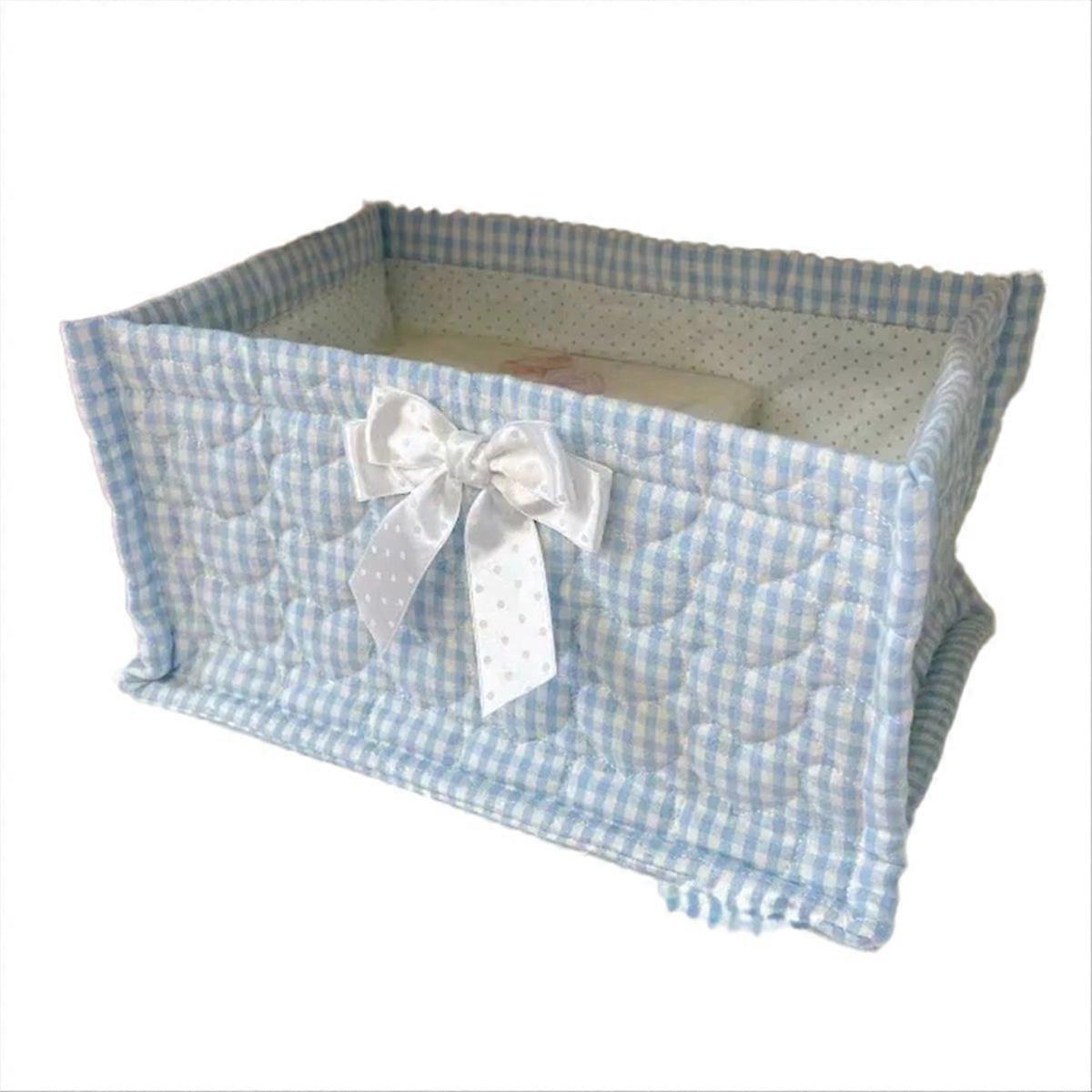 1PCS Square Storage Basket Desktop Organizer Storage Basket,A