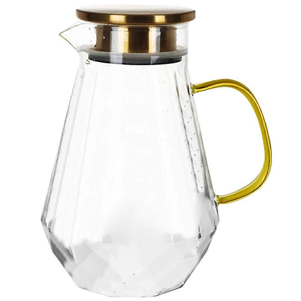 Pitcher Glass Pitcher with Lid for 1 Household Use