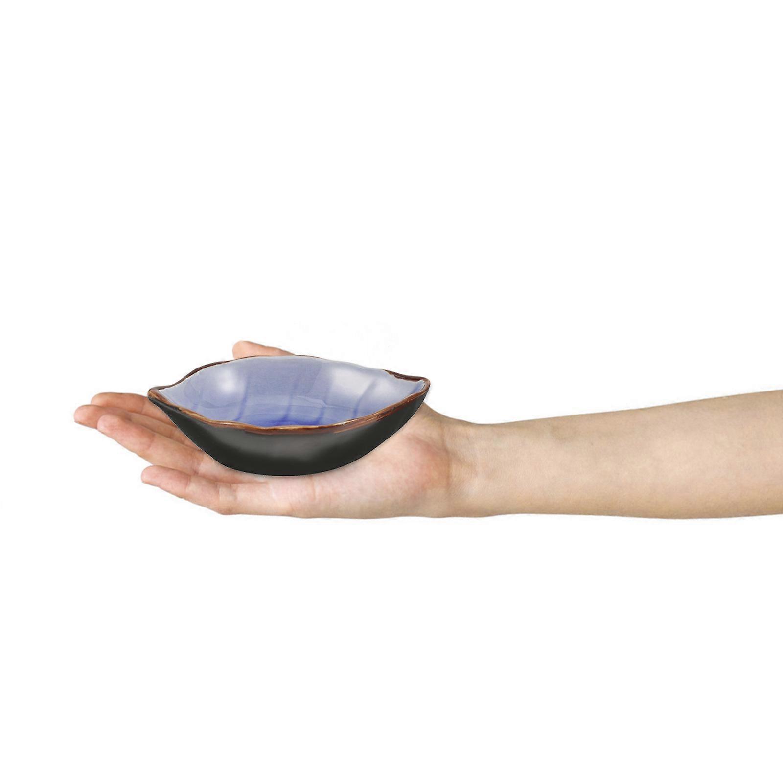 Leaf Ceramic Plate for Mini Dessert Tray Kitchen Use
