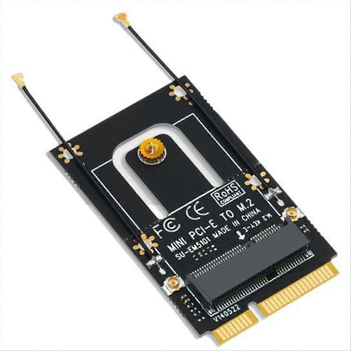 M.2 NGFF till Mini PCI-E (PCIe+USB)-adapter