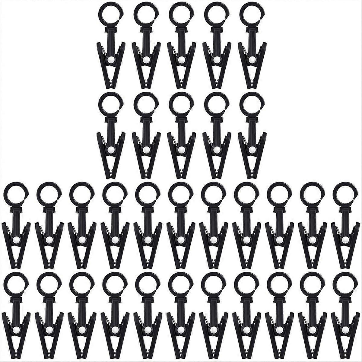50Pcs RV Awning Lights Clips Curtain Hooks with Clips