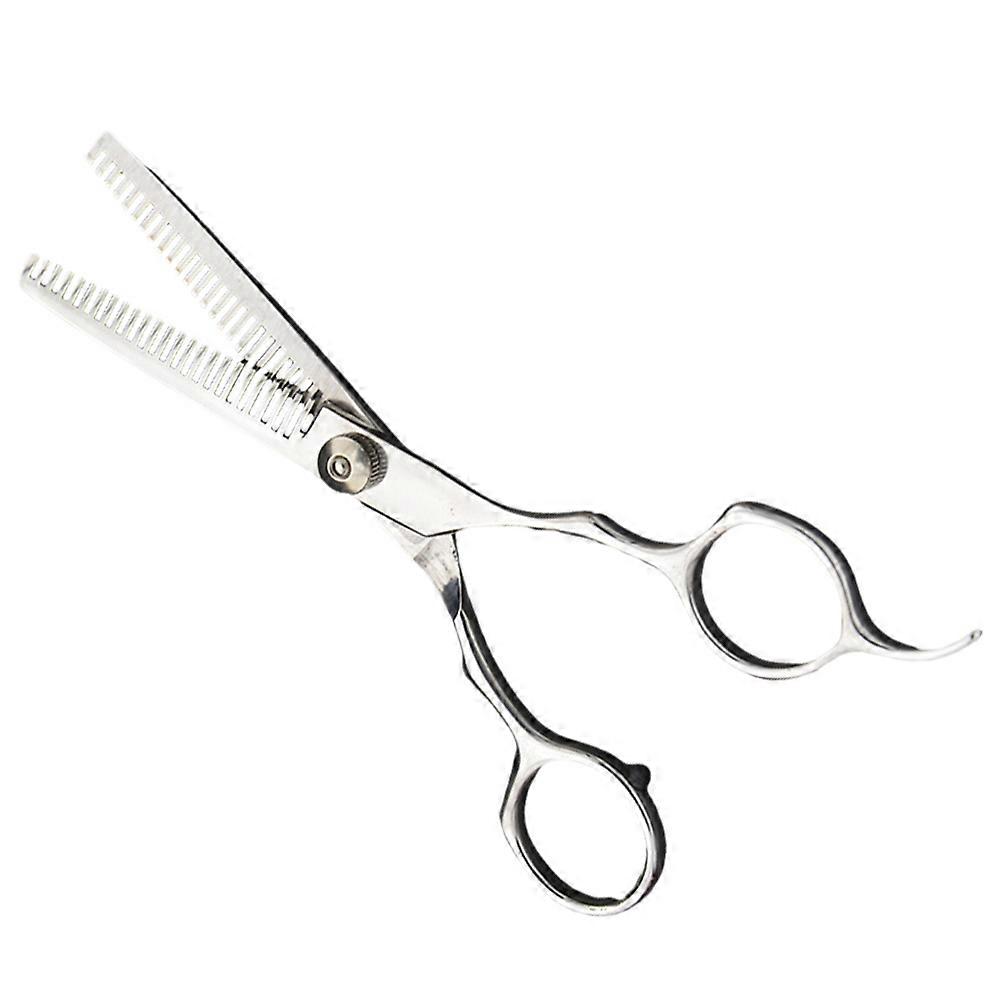 Tesoura de Barbeiro com Dentes Duplos de 15 cm (6 polegadas) para Corte de Cabelo