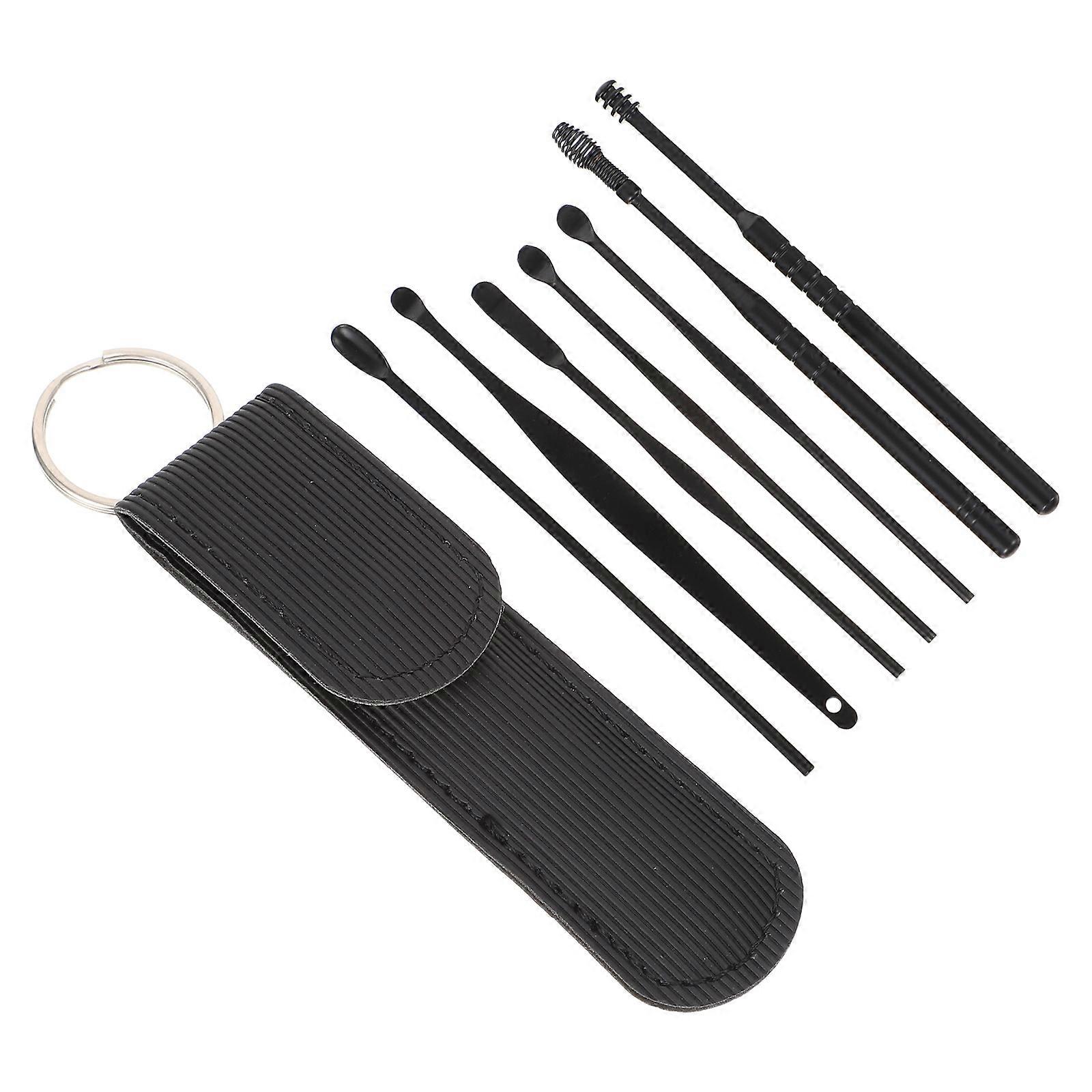 Earwax Removal Kit Ear Cleaning Tools for Home Use 3Sets Black
