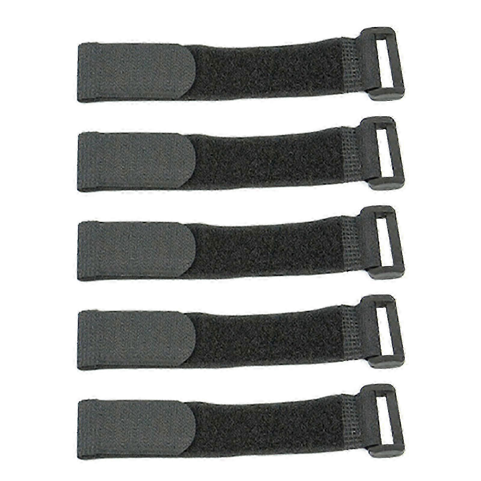 5 Pcs Nylon Hook Loop Straps Reusable Cable Ties for Bikes Home