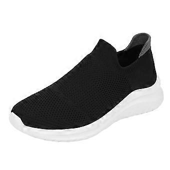 Komfortable sko til kvinder Damesko med slip-on-sneakers Lette tennissko Socksneakers (flerfarvet, 8)