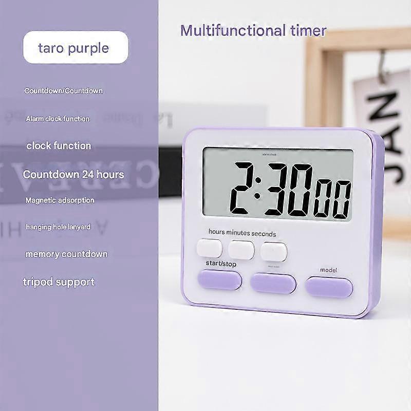 Electronic Kitchen Timer, Multi-Function Countdown Alarm Clock for Student Time Management