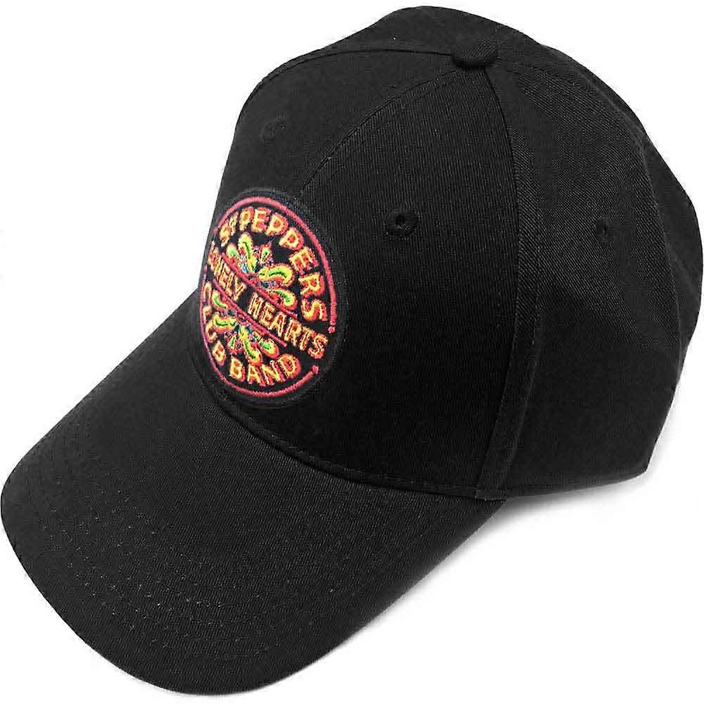 The Beatles Sgt Pepper Drum Black Baseball Cap