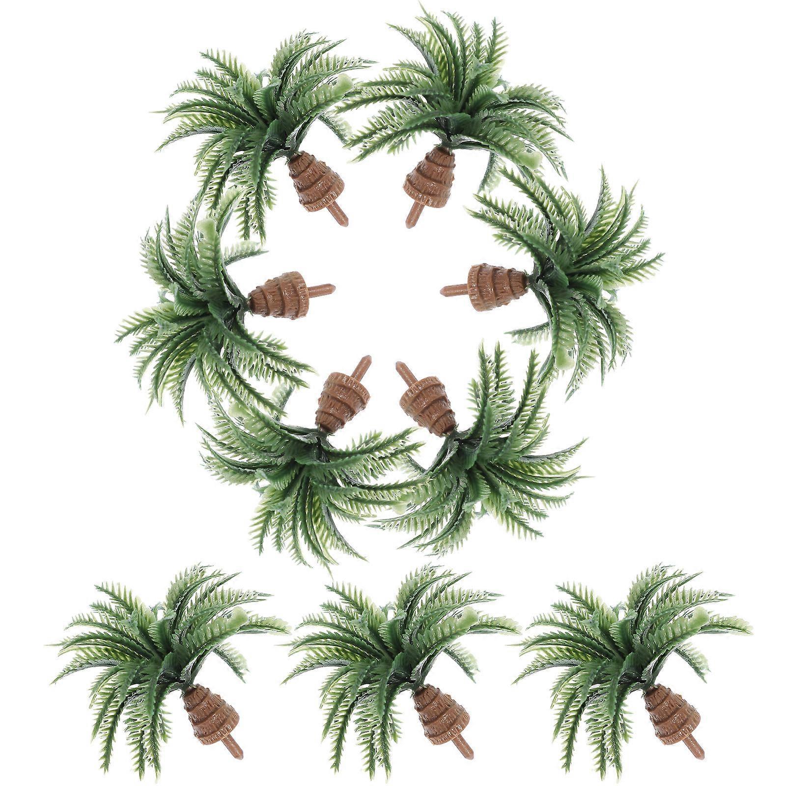 Plastic Mini Trees for Decoration 20Pcs Green Artificial Tree Models