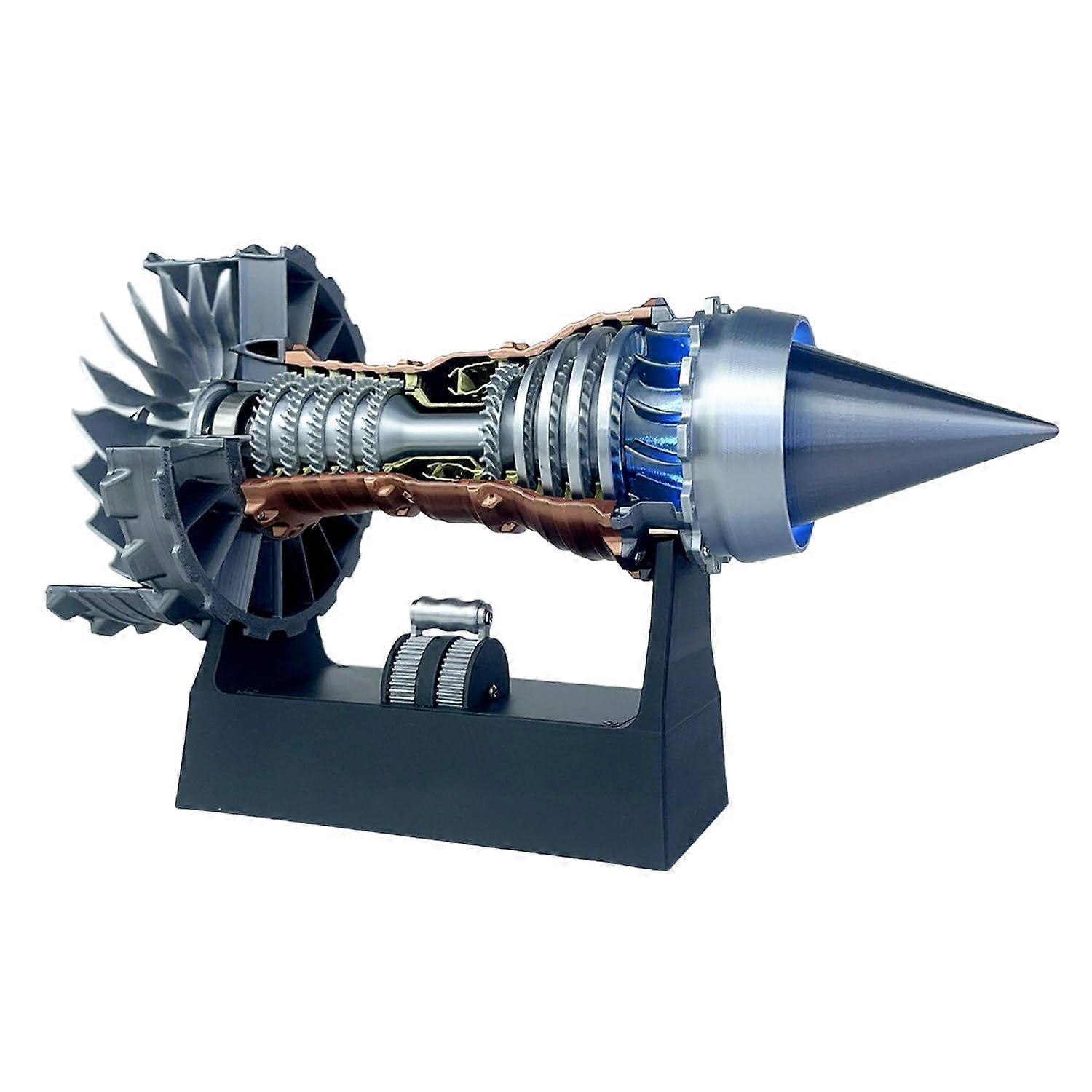 TR900 Turbofan Engine Model Kit with Adjustable Thrust, LED Afterburner and Transparent Casing