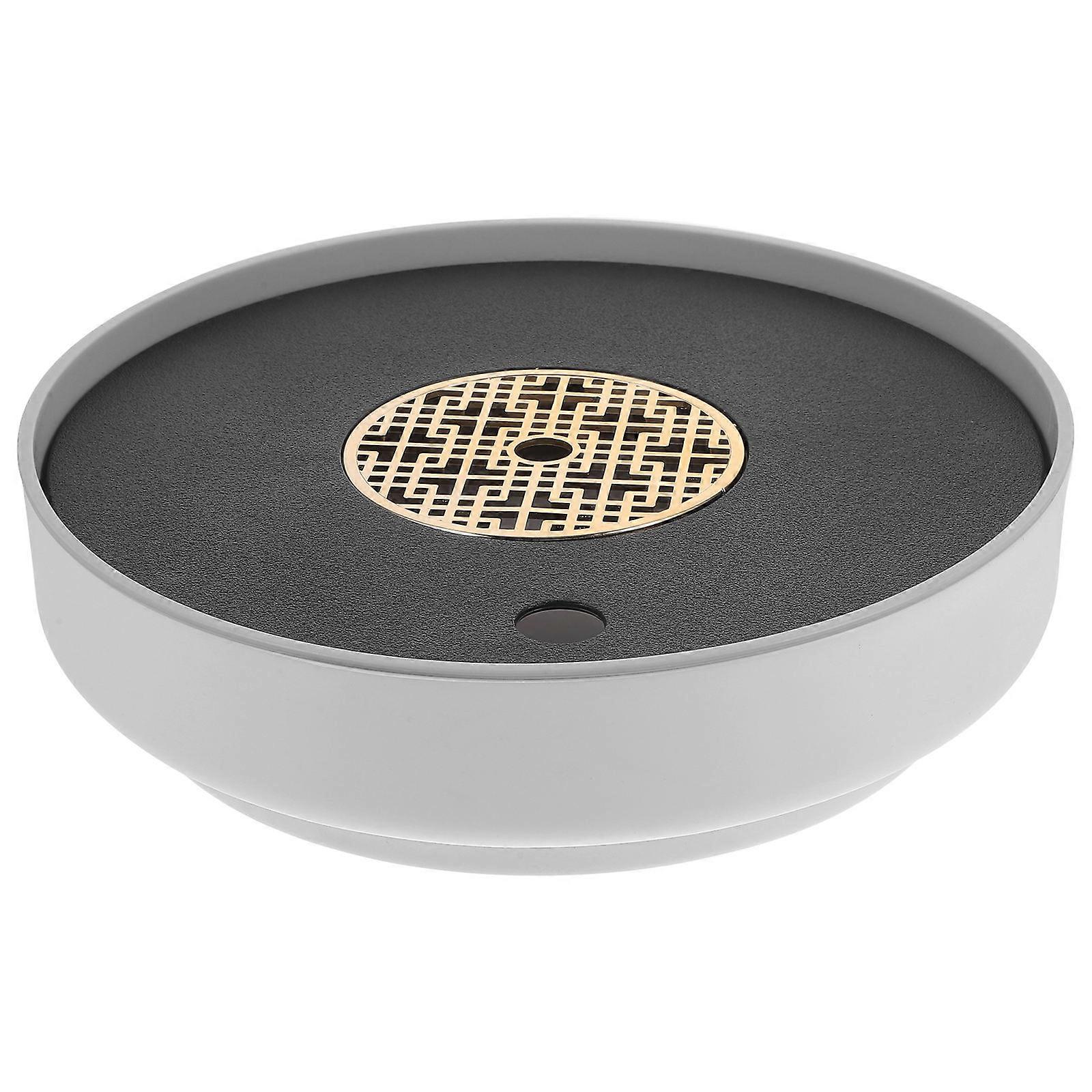 Draining Tea Tray Plastic Serving Tray for Double-Layer 3Pcs