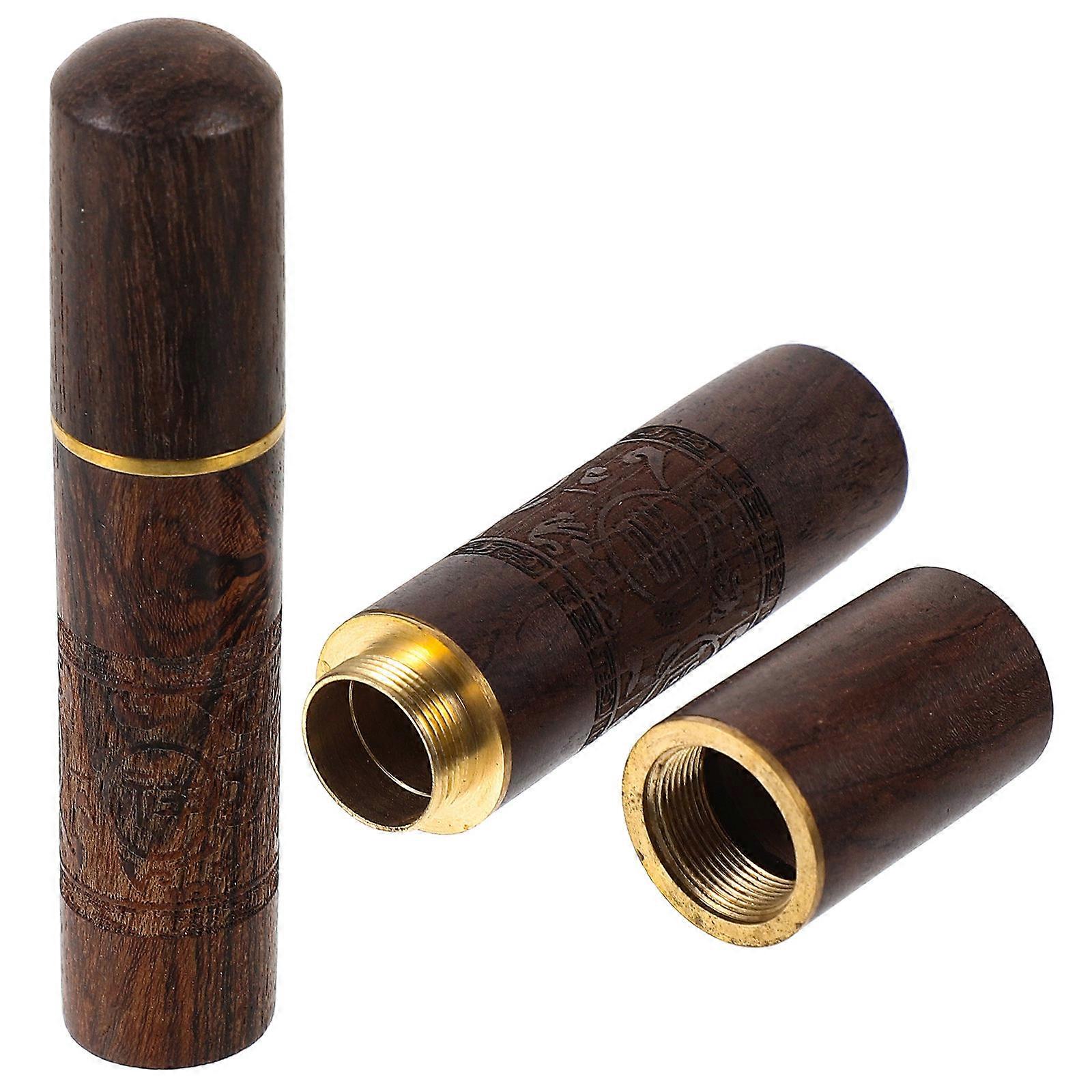 Wooden Needle Holder Multi-Function Convenient Needle Case 6Pcs Home Supply