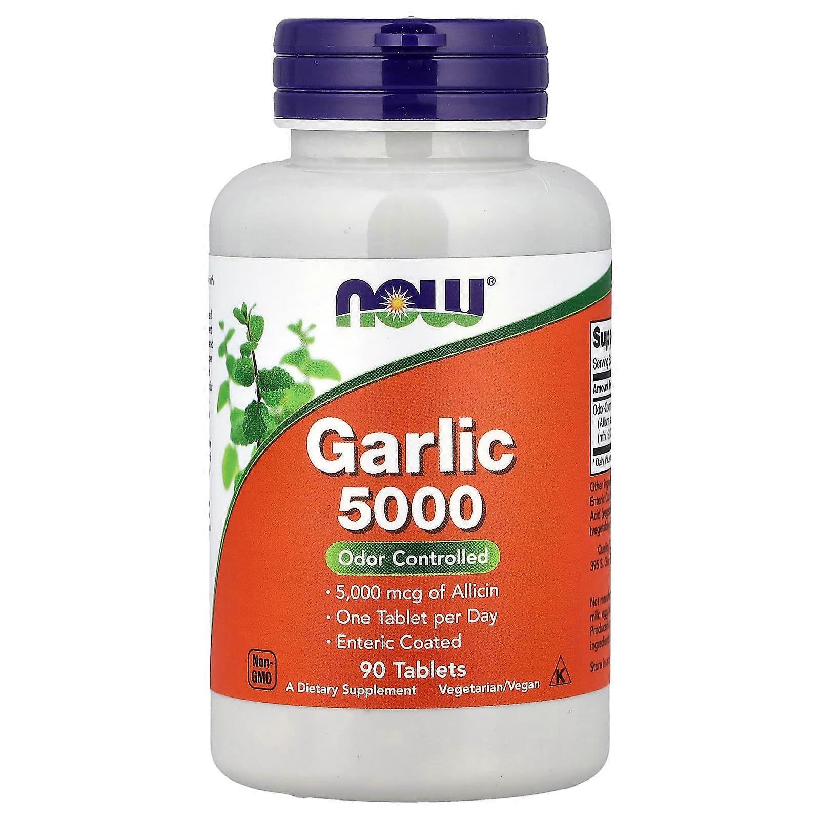 Now Foods, Garlic 5000, 90 Tablets