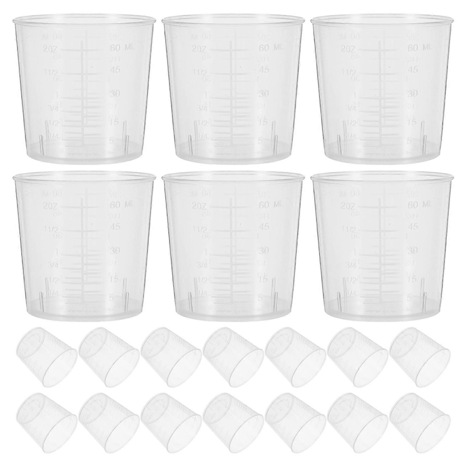 Graduated Measuring Cup Plastic Beaker for Kitchen Use 25Pcs Set