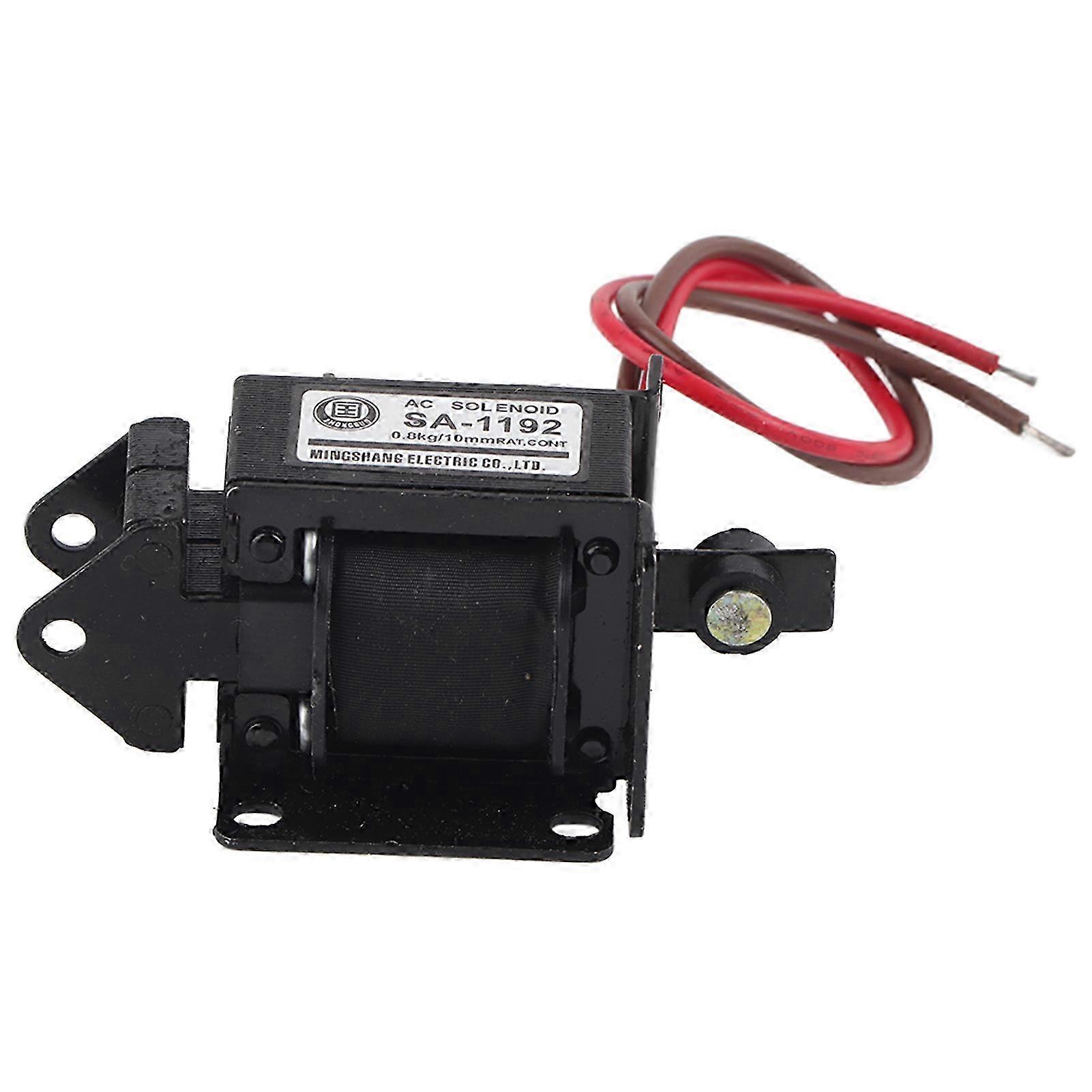 SA-1192 AC Sole Electromagnet, Push-Pull Type, 220V AC, 7.8N, 10mm Stroke