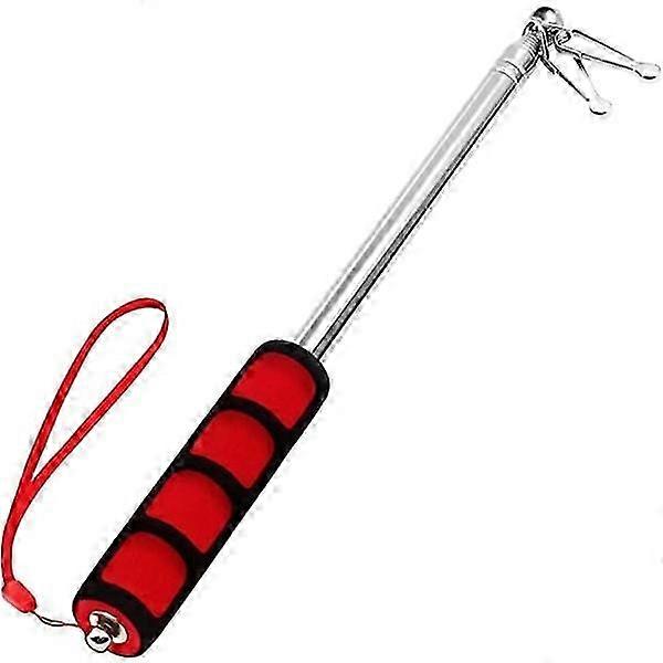 1pc red 2m telescopic handheld flagpole, portable