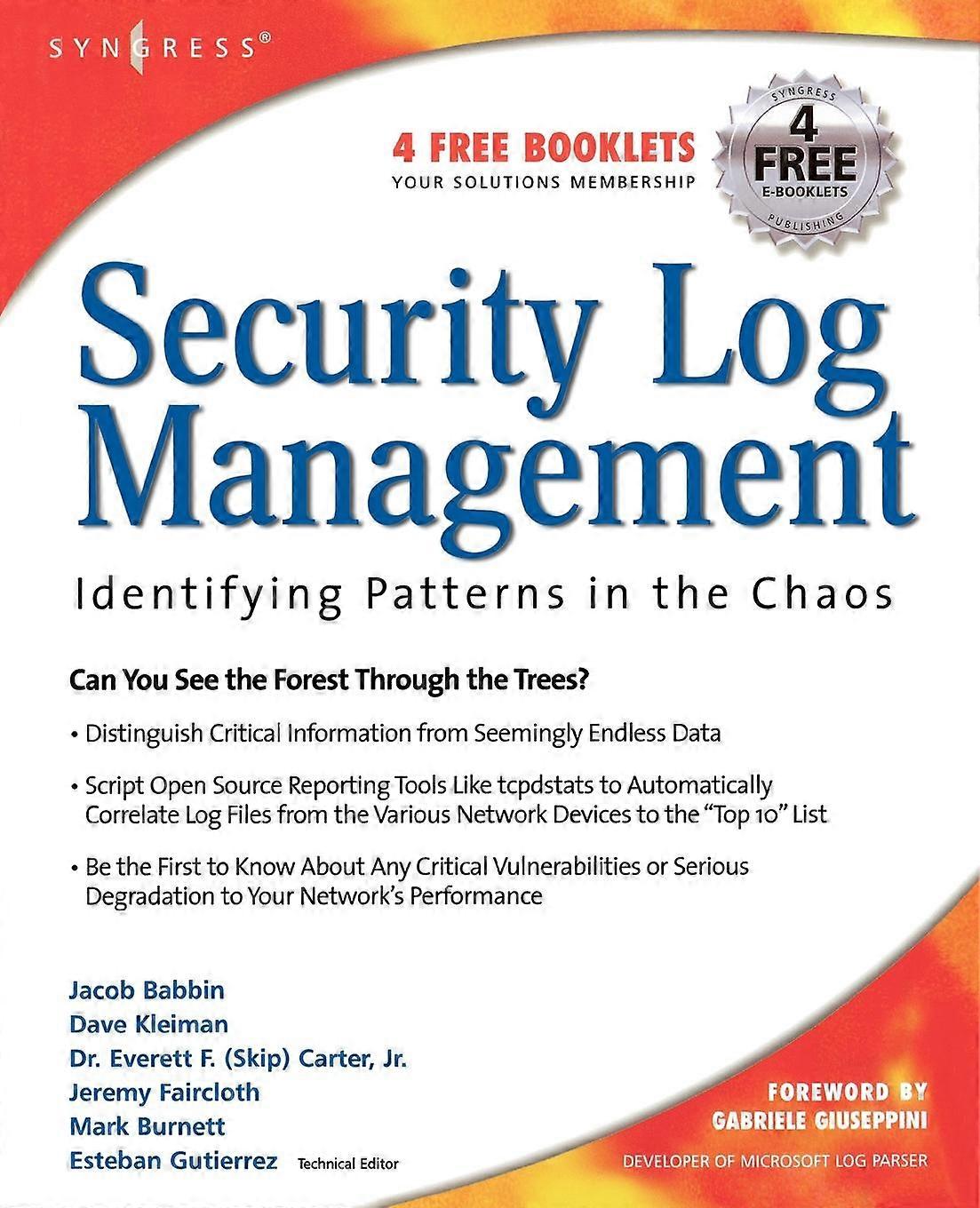 Security Log Management Identifying Patterns In The Chaos - Jacob Babbin - Paperback - en Book