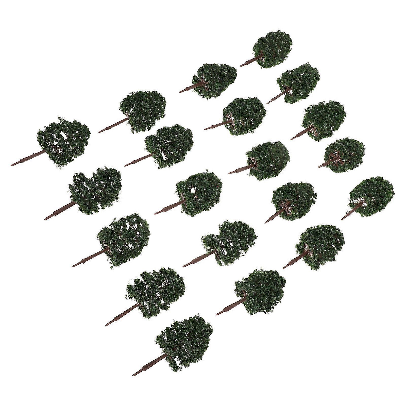 Model Train Trees Plastic Miniature Trees for Architectural Scenery 100Pcs