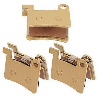 3pcs Mountain Bike Disc Brake Pads Metal Bicycle Brake Blocks Replacement Kit Bike Disk Pads Set Compatible For M355 M446 Road Cycling Accessories Gol