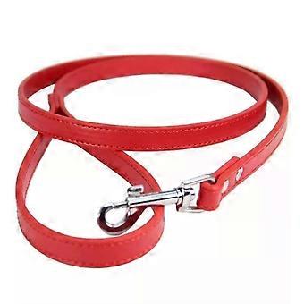 Luxury Yellow Red Lead PU Leather Strong Durable Leash Small Medium Large Dogs