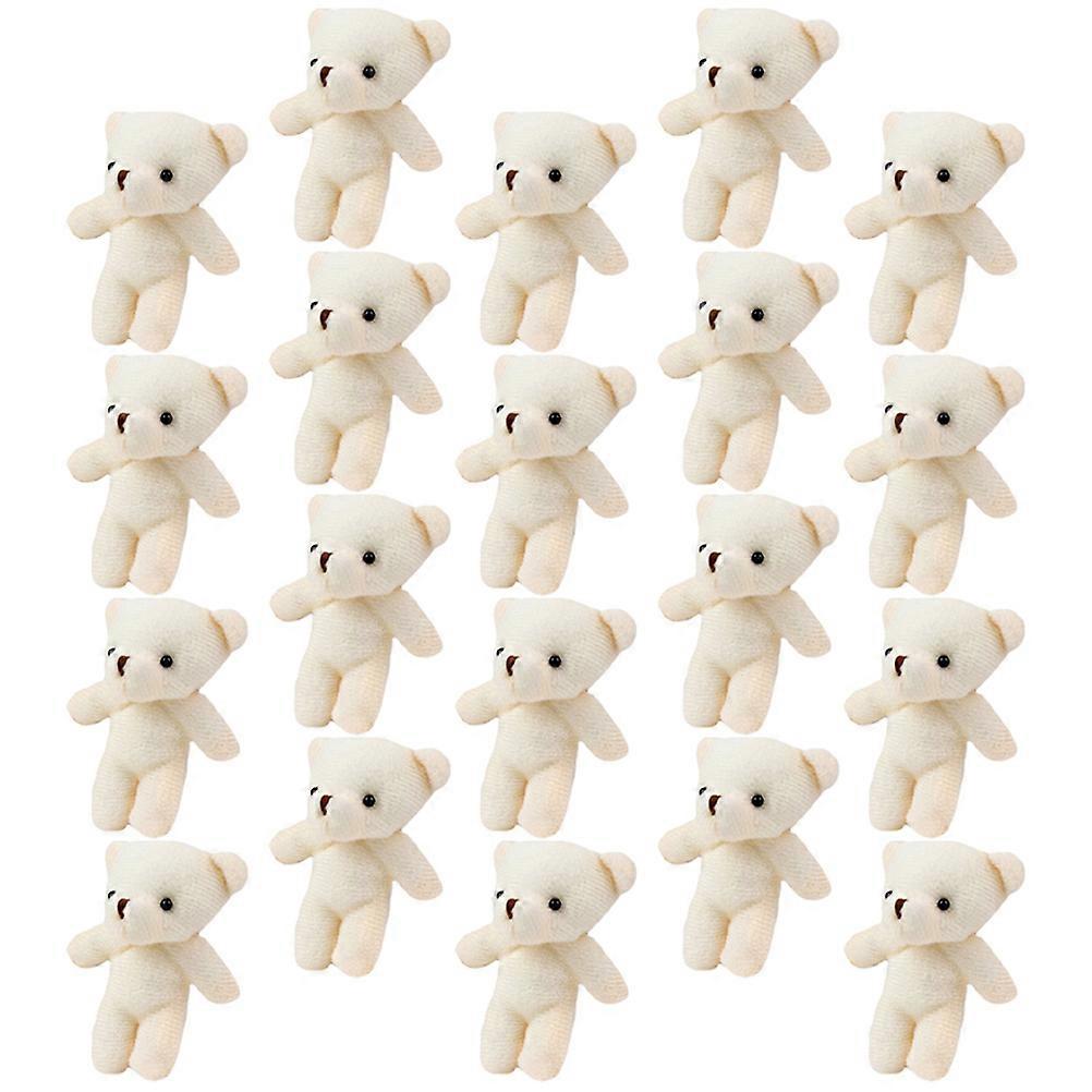 20pcs Decorative Bear Figurines Adorable Tiny Bears Multi-function Mini Bear Decors
