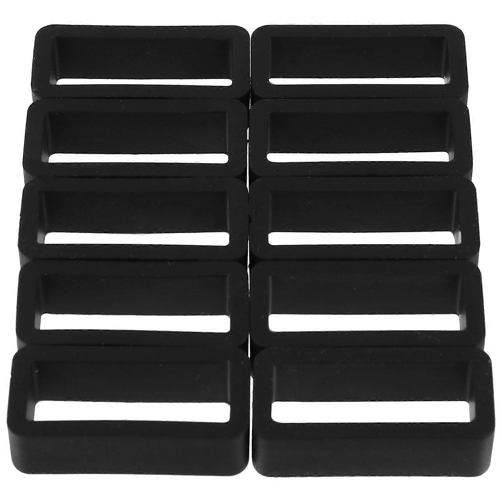 Watch Accessories Watch Strap Loop Black Comfortable Wearing Experience Easy to Install 10Set