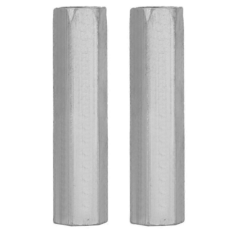 2pcs Zinc Plated Steel M10*60 Long Hex Nut Hexagonal Thread Nut Threaded Fasteners