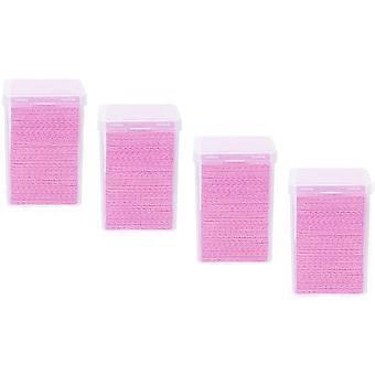 Pink Glue Bottle Wiper for Nail Polish Remover 800Pcs Cotton Cloths