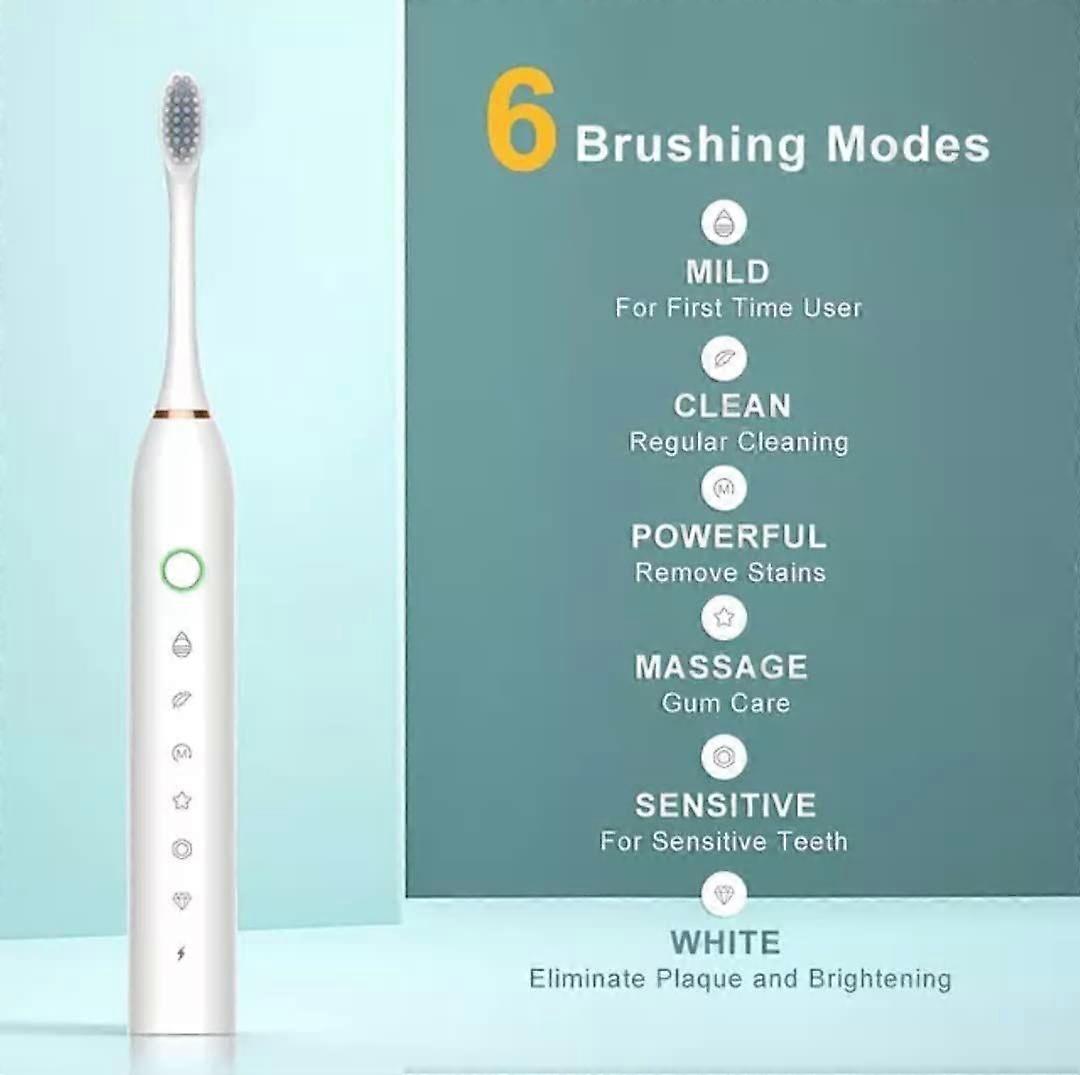 Electric Toothbrush USB Charging,White