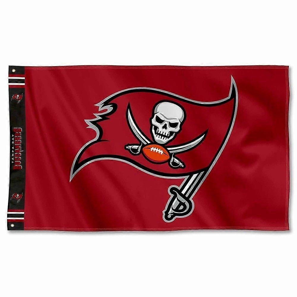 Drapeau avec logo et nom de l'équipe de football des Buccaneers de Tampa Bay (NFL AG00276)