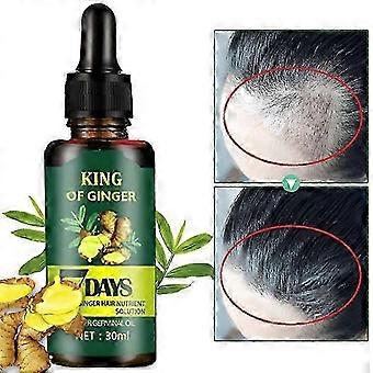 3pcs 7 Dias de Gengibre Germinal Soro Óleo de Essência Tratamento de Perda de Cabelo Crescimento de Cabelo, Soro de Crescimento de Cabelo de gengibre