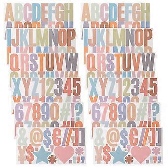 2 Sets Business Letter Stickers Diy Letter Stickers Adhesive Mailbox Bulletin Letter Decal