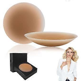 Nipple Covers for Women 2 Pairs - Reusable Waterproof Silicone Pasties, Seamless Sticky Adhesive Boob