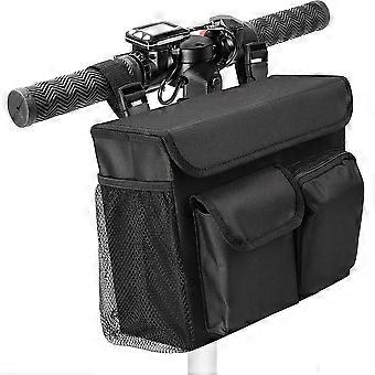 Front-Mounted Multi-Functional Fabric Hanging Storage Basket for Bicycles, Electric Bikes, and Scooters