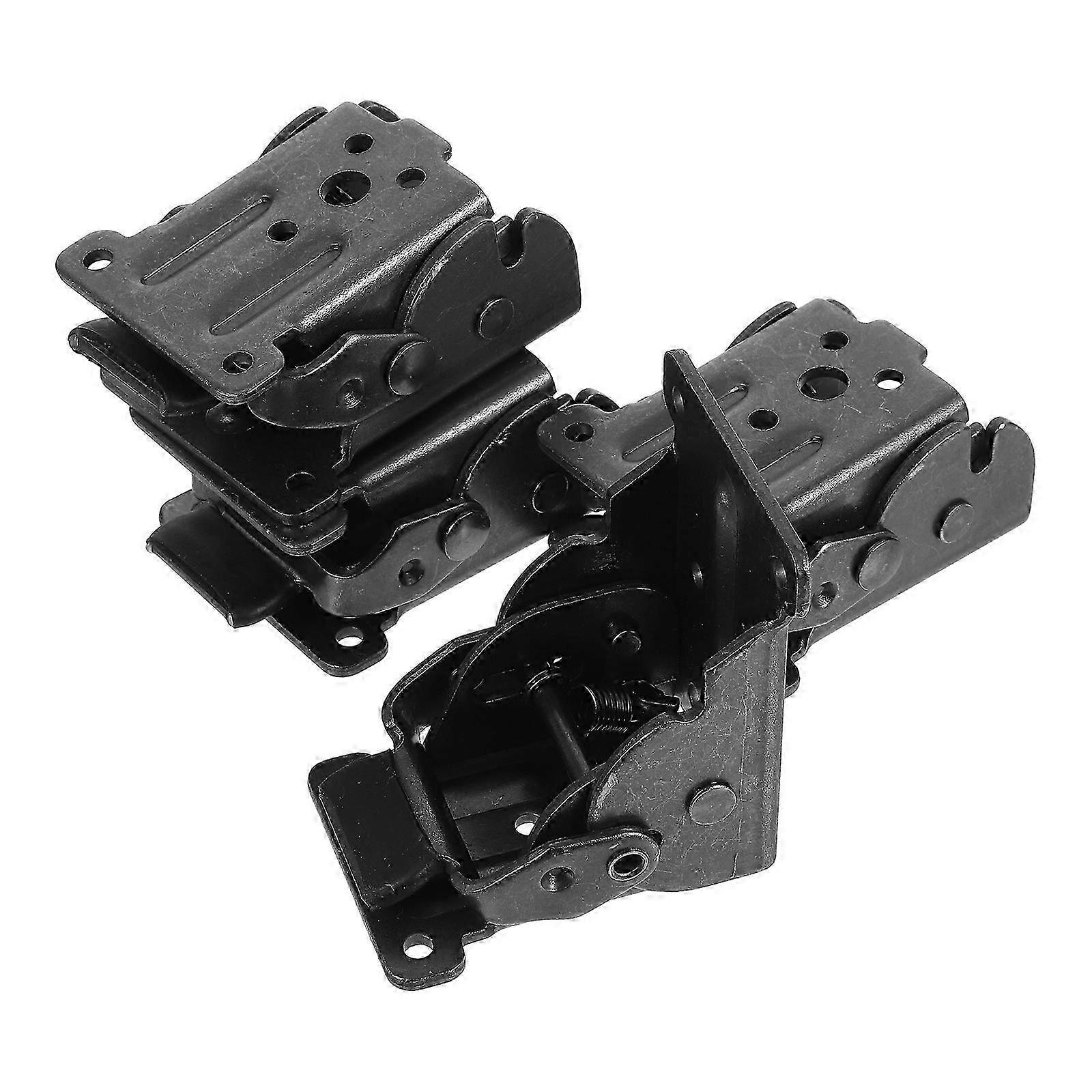 4 Pcs Folding Brackets Lock Extension Support Bracket Foldable Self Lock Hinges Hardware compatible with Table Bed Leg Feet Workbench