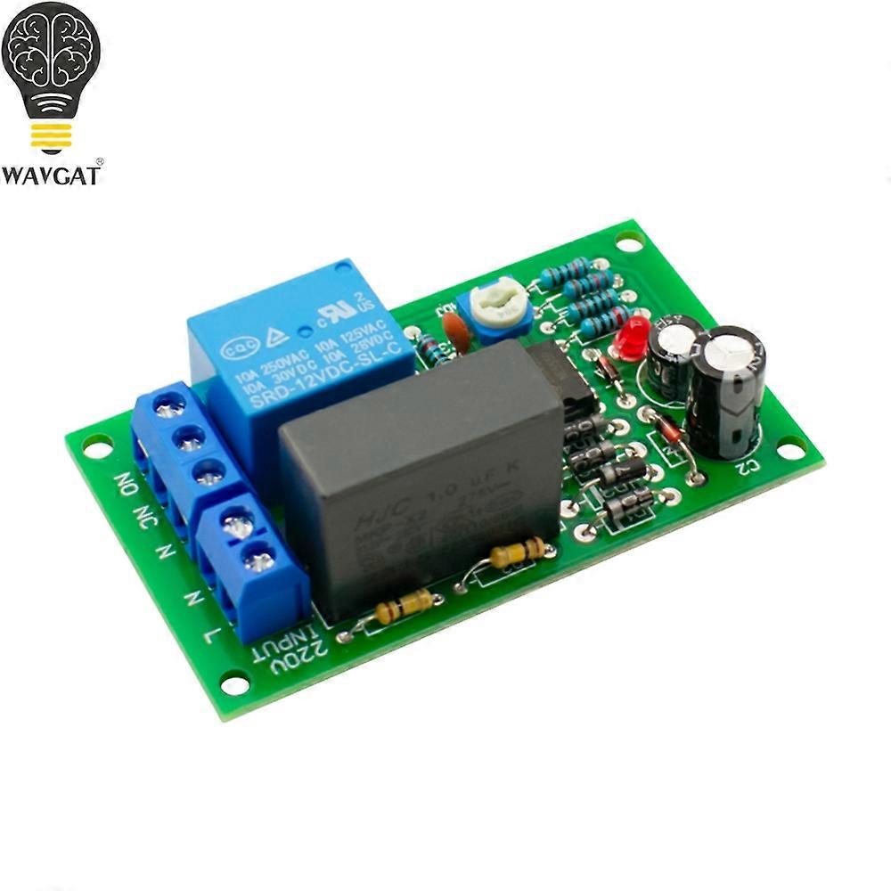 AC 220V Time Delay Relay Module, Adjustable On Off Delay Timer, Waterproof for PLC