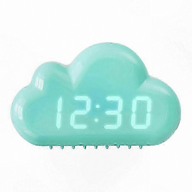 Voice-Activated Smart LED Nightstand Clock, Cloud Shape, 1966 Version