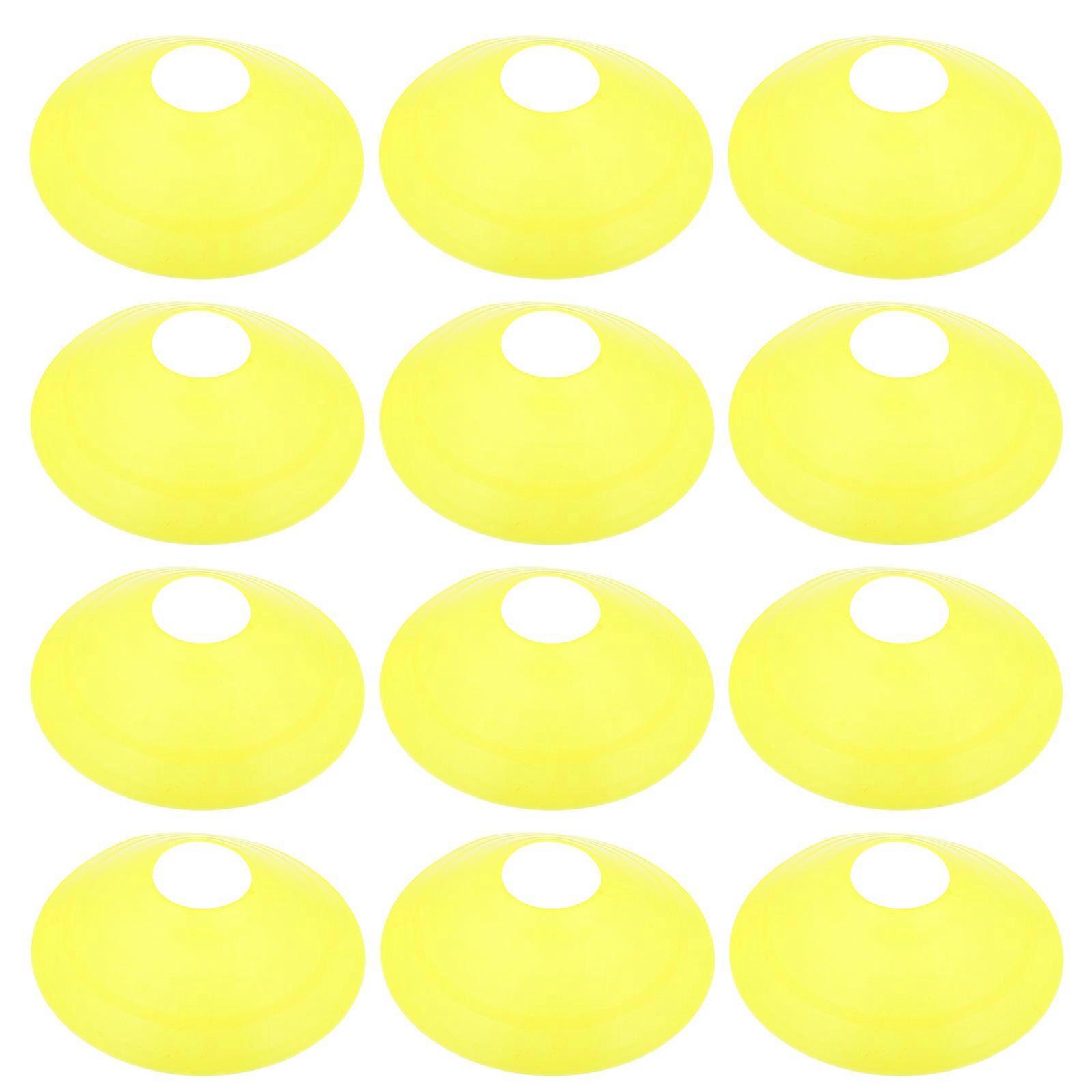 12Pcs Professional Soccer Cones Training Disc Cones Multi-function Agility Cones