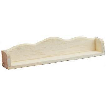 Mini House Furniture Rack Tiny Wall Shelf for Storage Wood