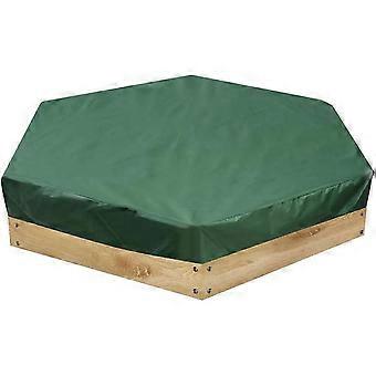 Hexagon Green Sandbox Cover 230*200cm Oxford Cloth Pool Bunker Cover