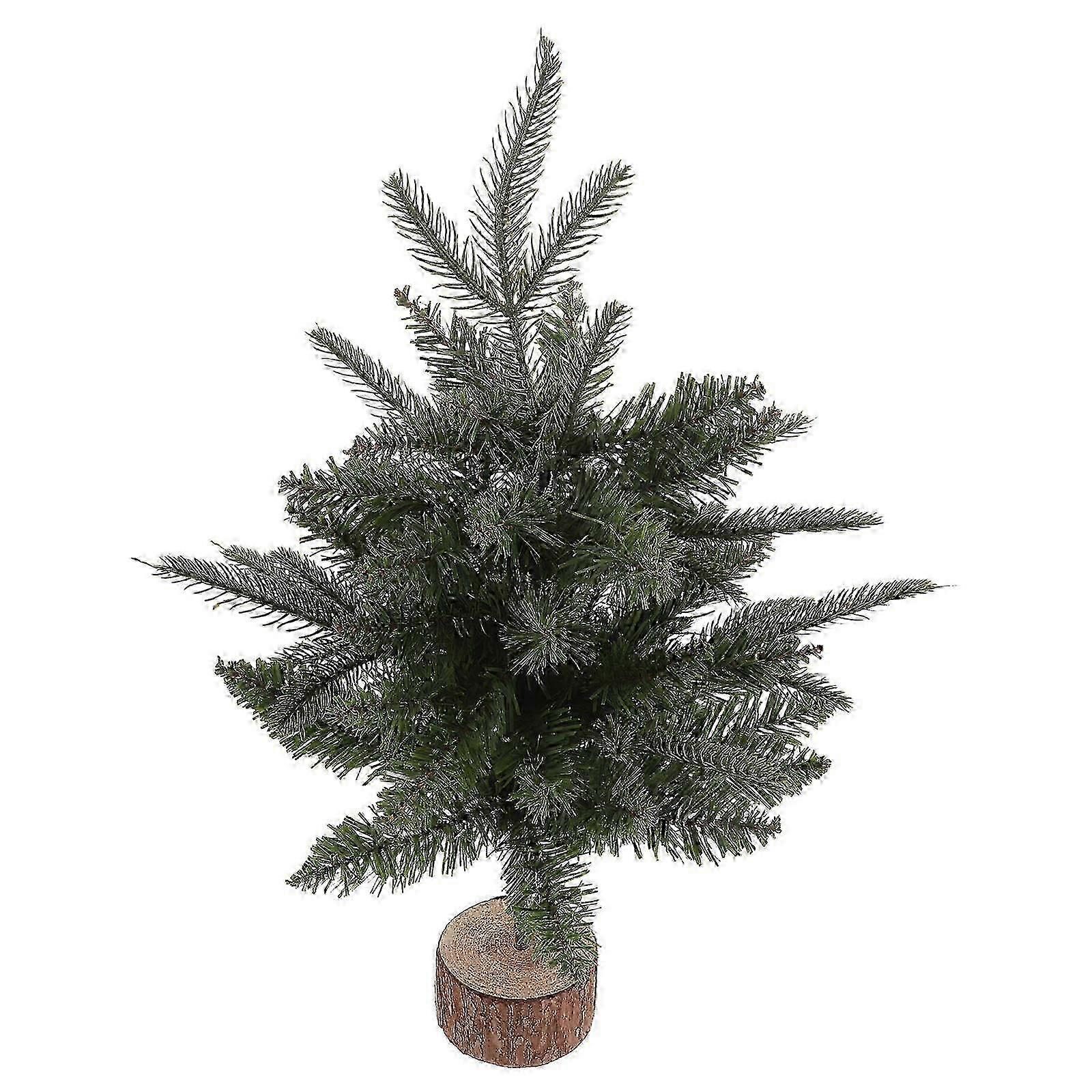 Christmas Tree Tabletop Artificial Pine Tree with Wood Base