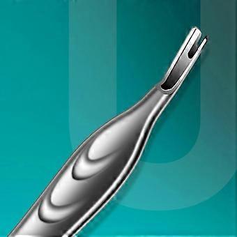 Travel Friendly Alloy Cuticle Pusher Hygienic Cuticle Remover For Precise Nail Maintenance And Pedicure Care Trimming Silver