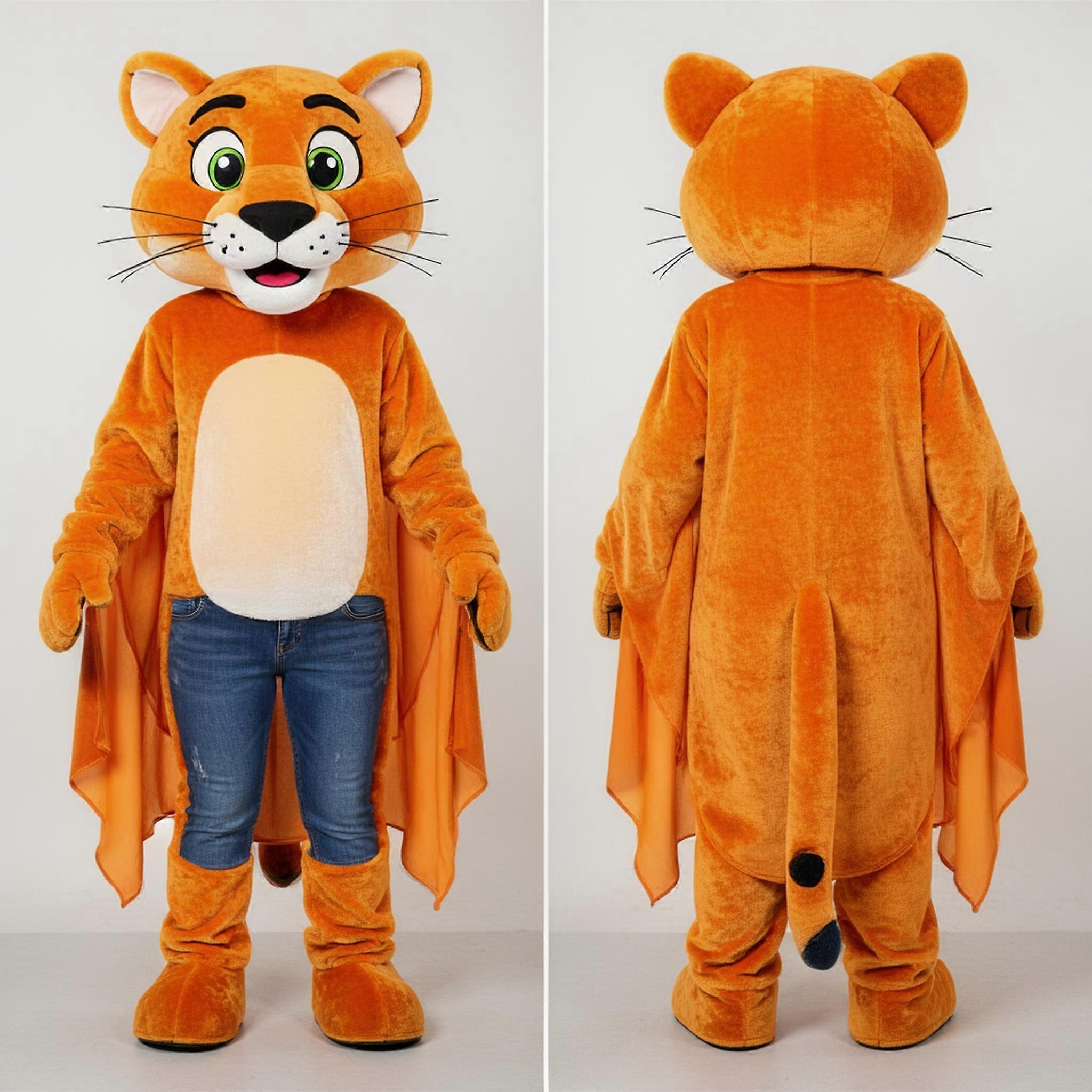 MASTICOT Amber Orange Playful Puma Mascot