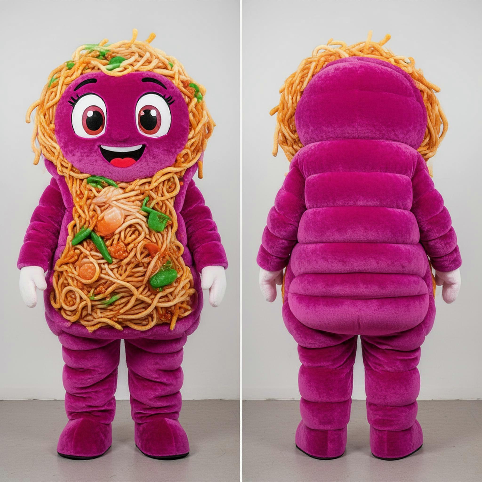 MASTICOT Magenta Velvety Pad Thai Mascot