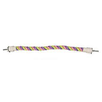 Bird Rope Perch Fun Colorful Swing Climbing Cotton Rope Bird Toys for Parakeets Cockatiels  lets Lovebirds Budgies