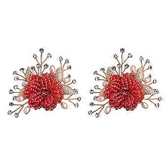 Women Shoes Flower Shapes Buckles for Decoration 2Pcs Pair